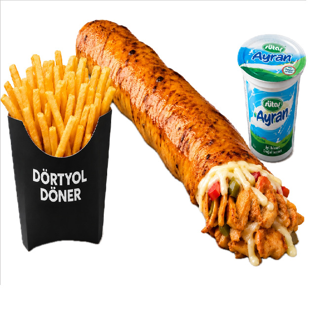 Özel Soslu Kaşarlı Dürüm Menü