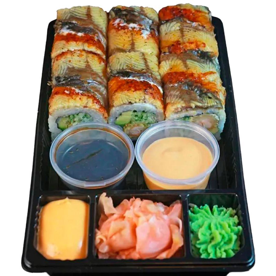 King Salmon Dragon Roll ( 12 Pcs )