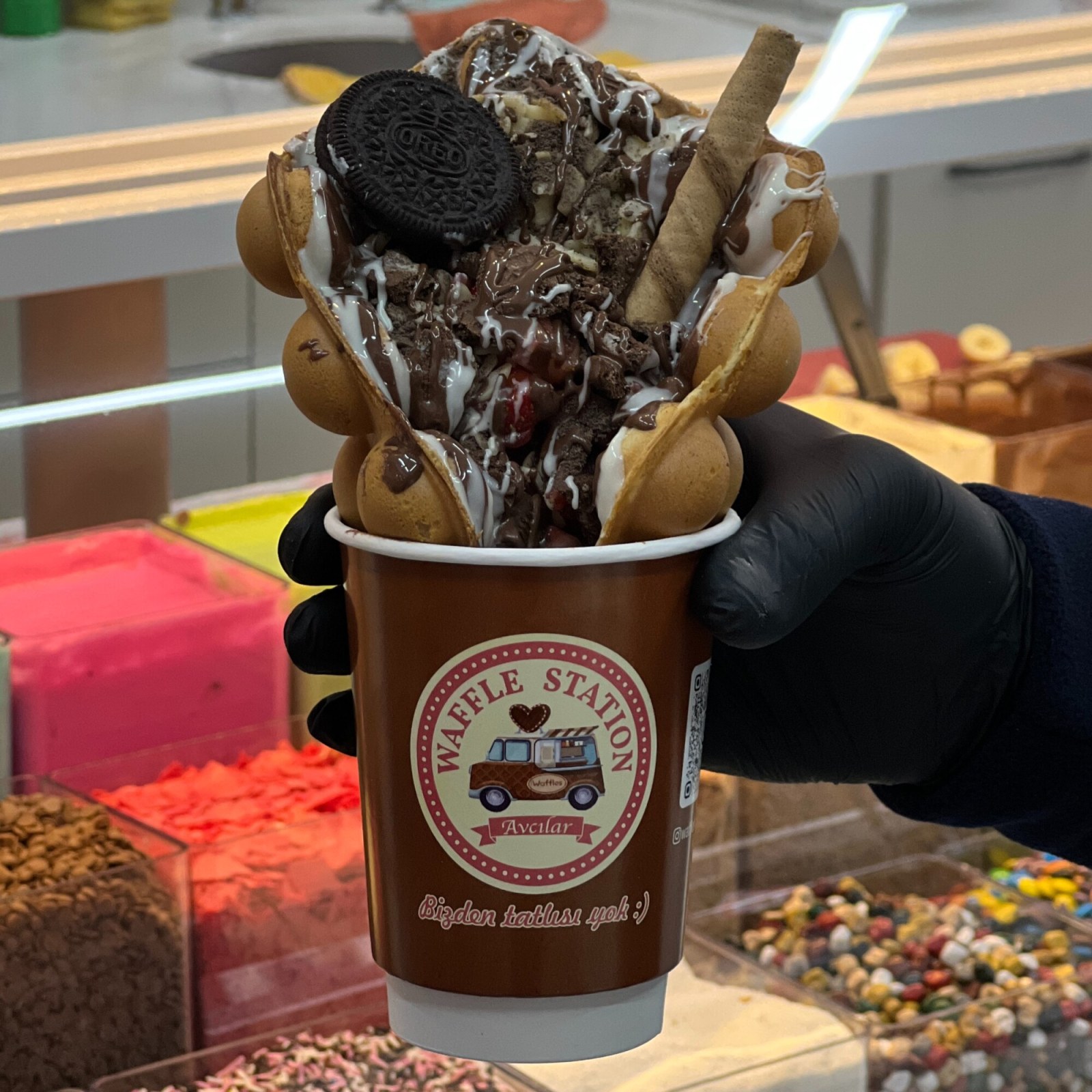 Oreolu Bardak Waffle