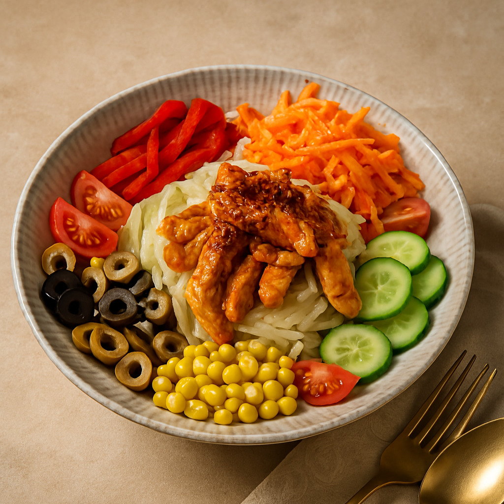 Acılı Tavuklu Salata
