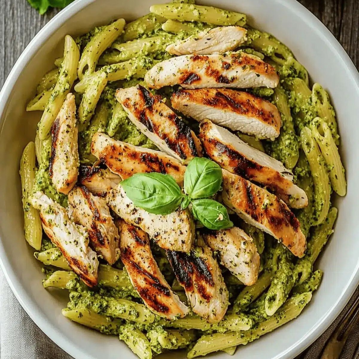 Pestolu Tavuklu Penne