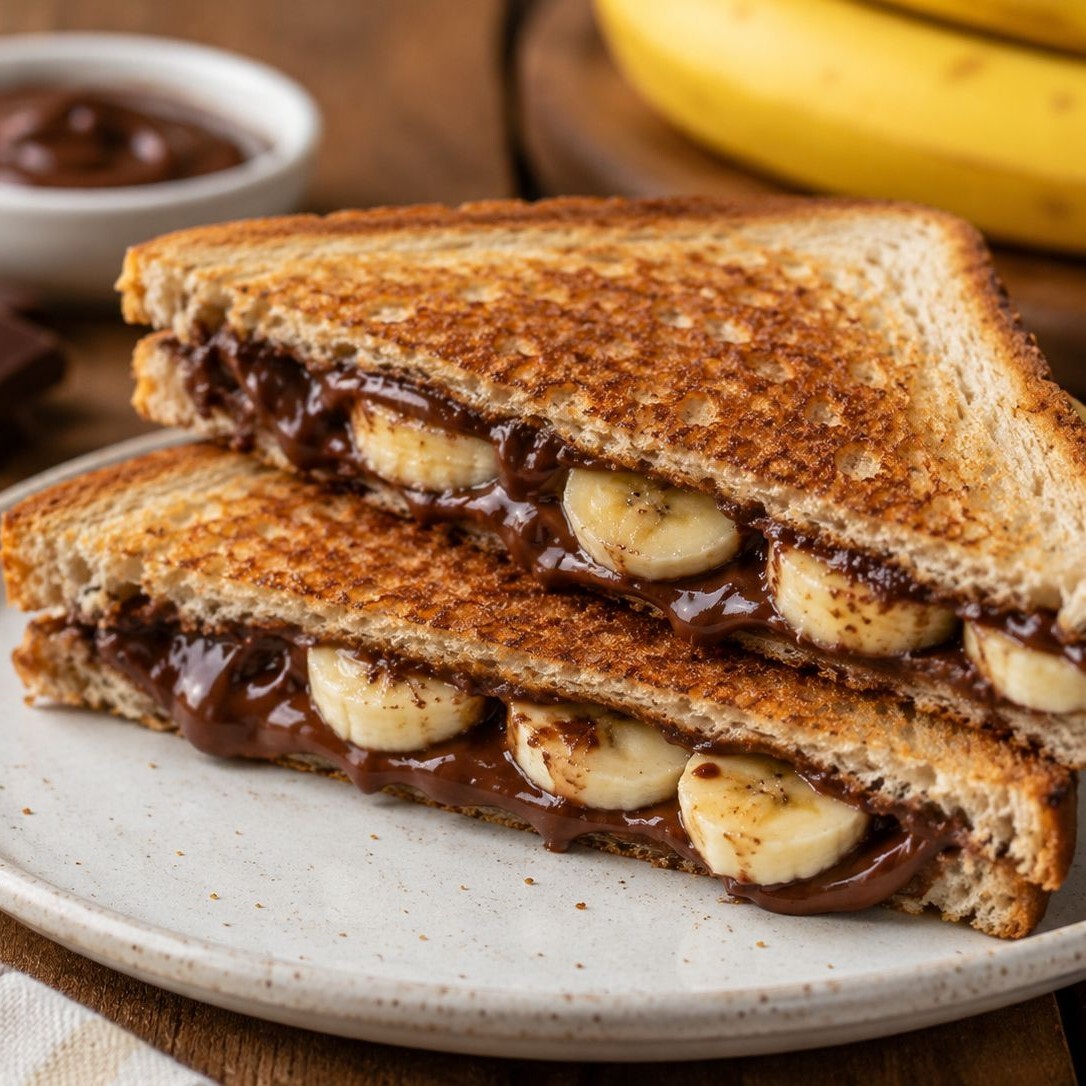 Çikolatalı Muzlu Atom Tost