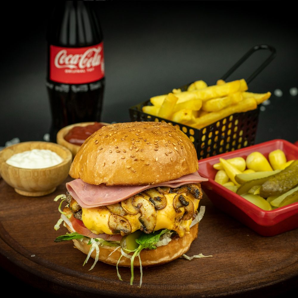 Single Burger Menü