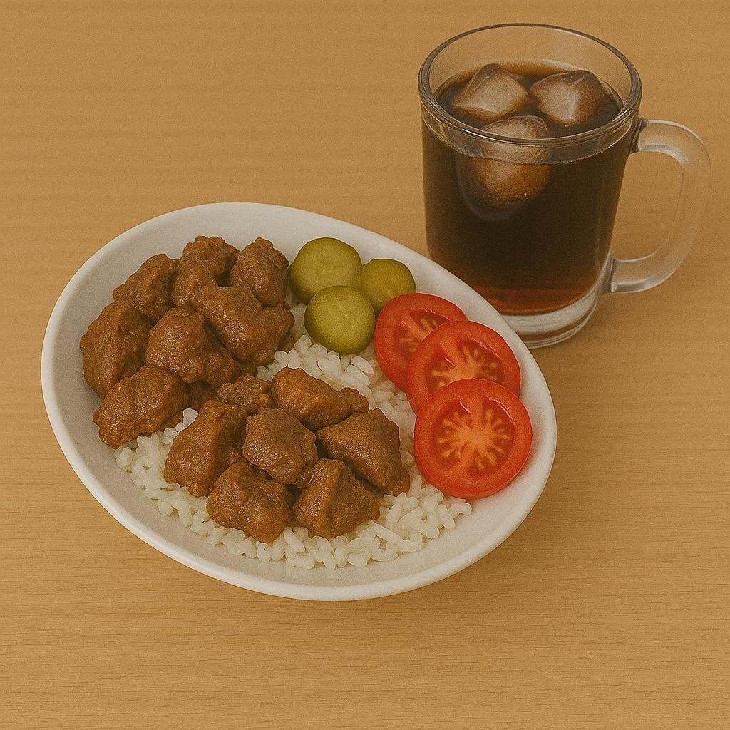 Tavuk Ciğeri-Domates-Salatalık Turşulu Pilav