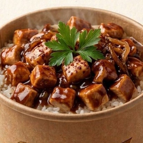 Barbekü Soslu Tavuk & Pilav
