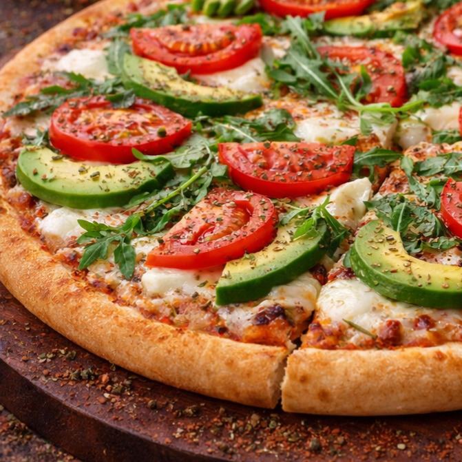 Green Margherita Pizza (Büyük Boy)