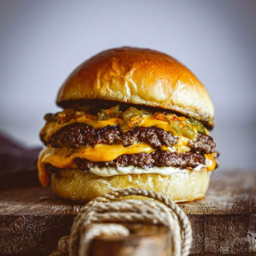 Double cheeseburger