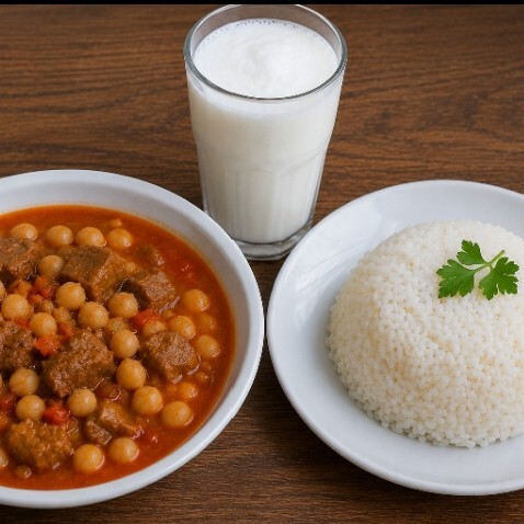 Menü Etli Sulu Nohut & Pilav & Ayran
