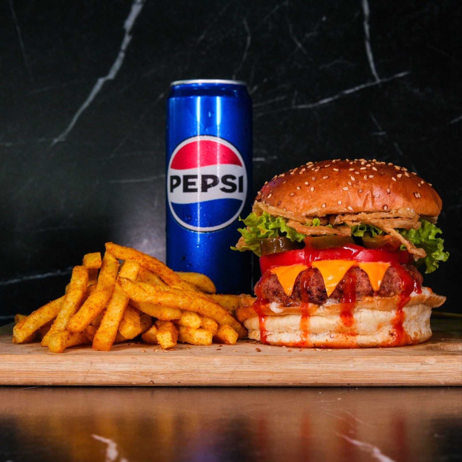 Ballı Hardalı Et Burger menü