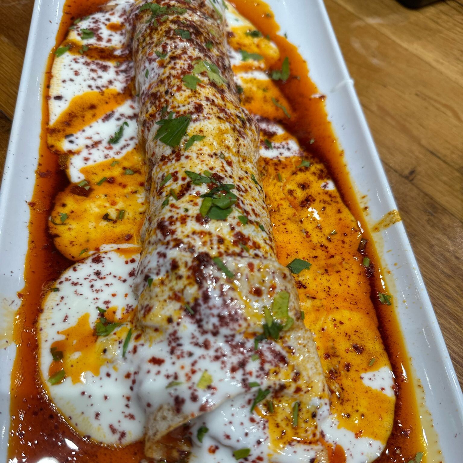 Yoğurtlu Et Tantuni Dürüm (1.5 Porsiyon) (Çift Lavaş)