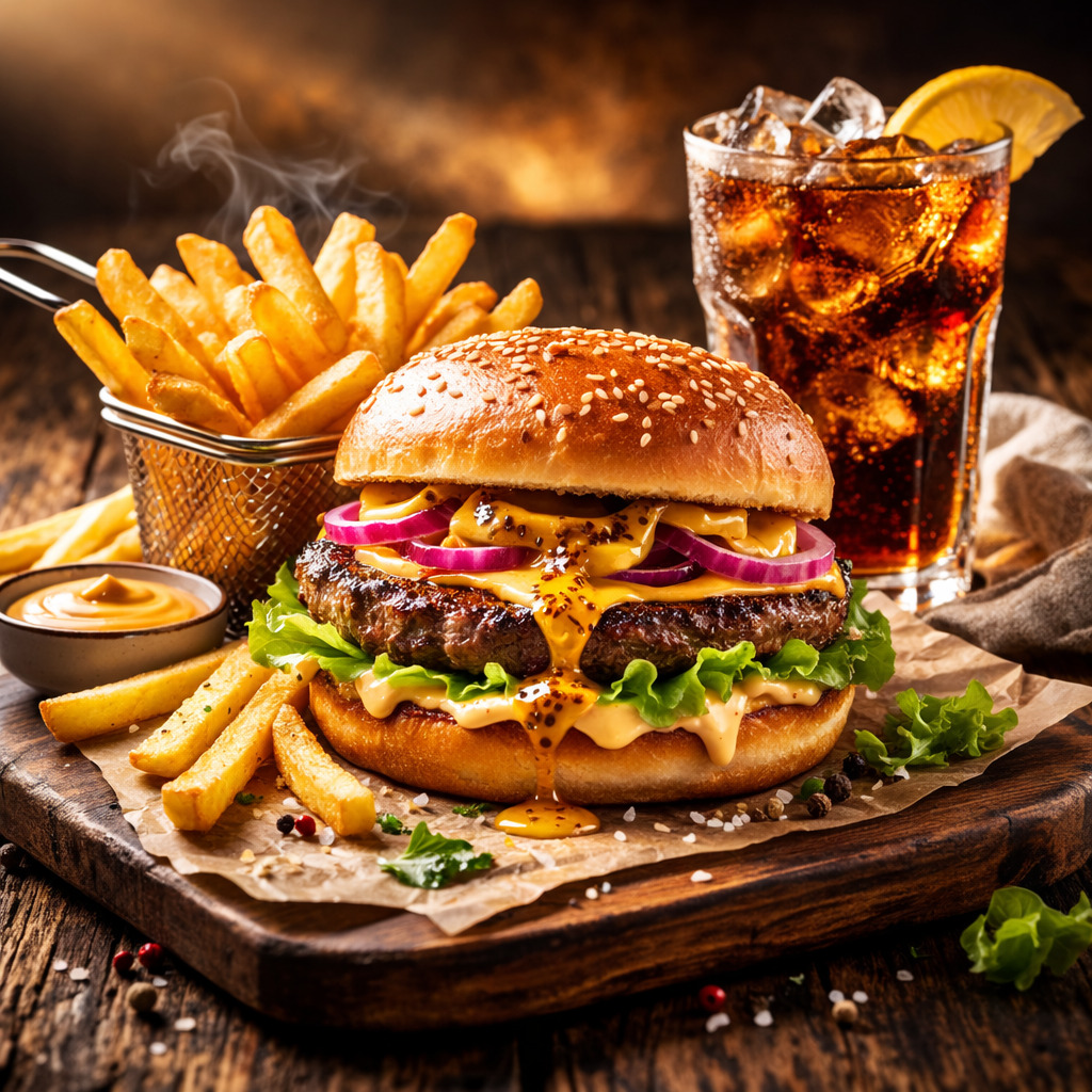 Ballı Hardal Burger Menü