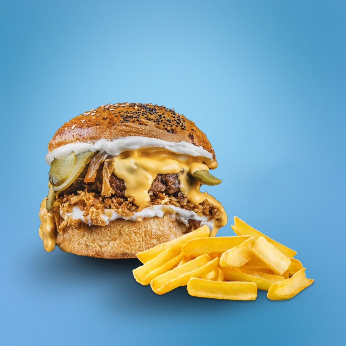 Truffle Cheeseburger + Patates Kızartması