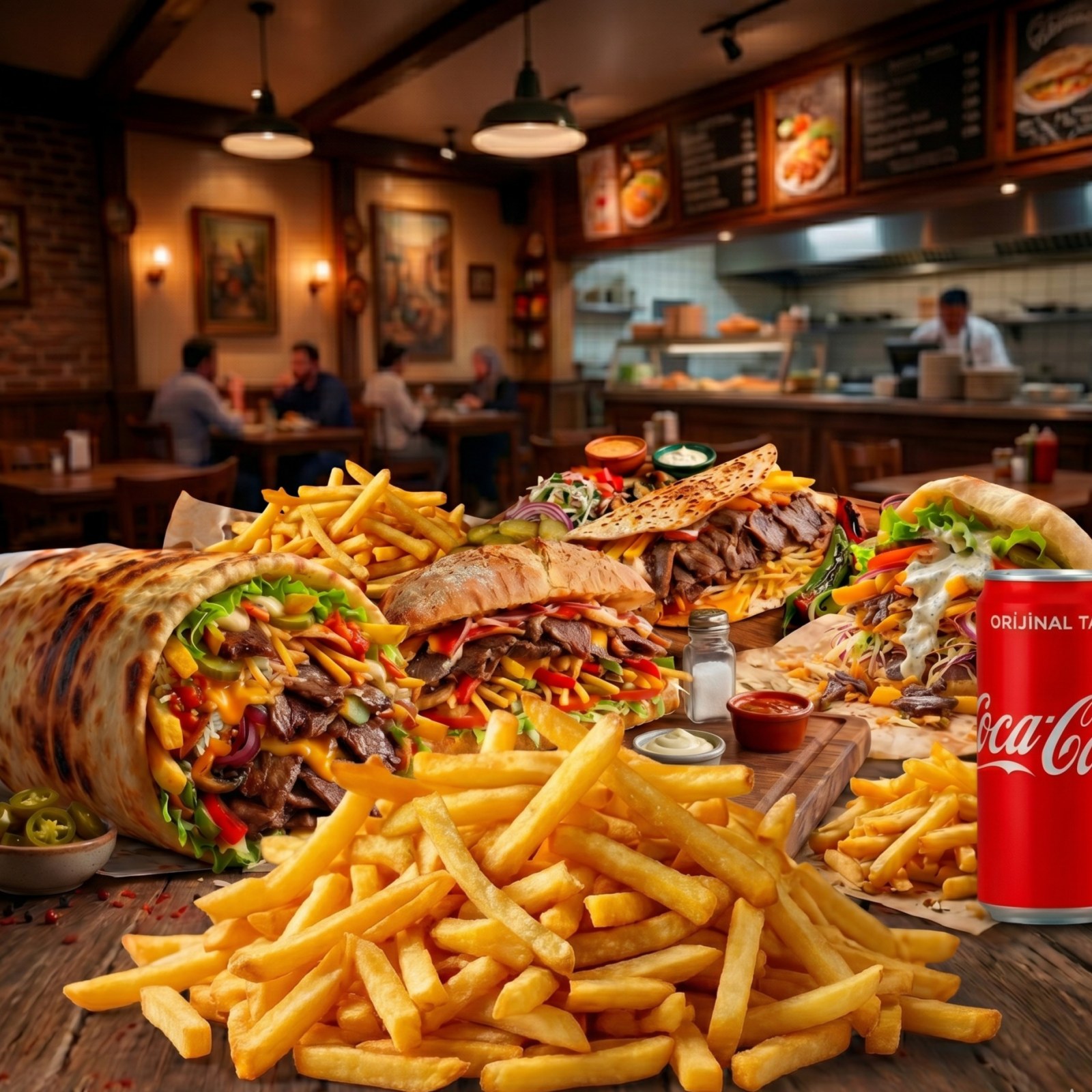 🌯🍟🥤Et Döner Menü🌯🍟🥤