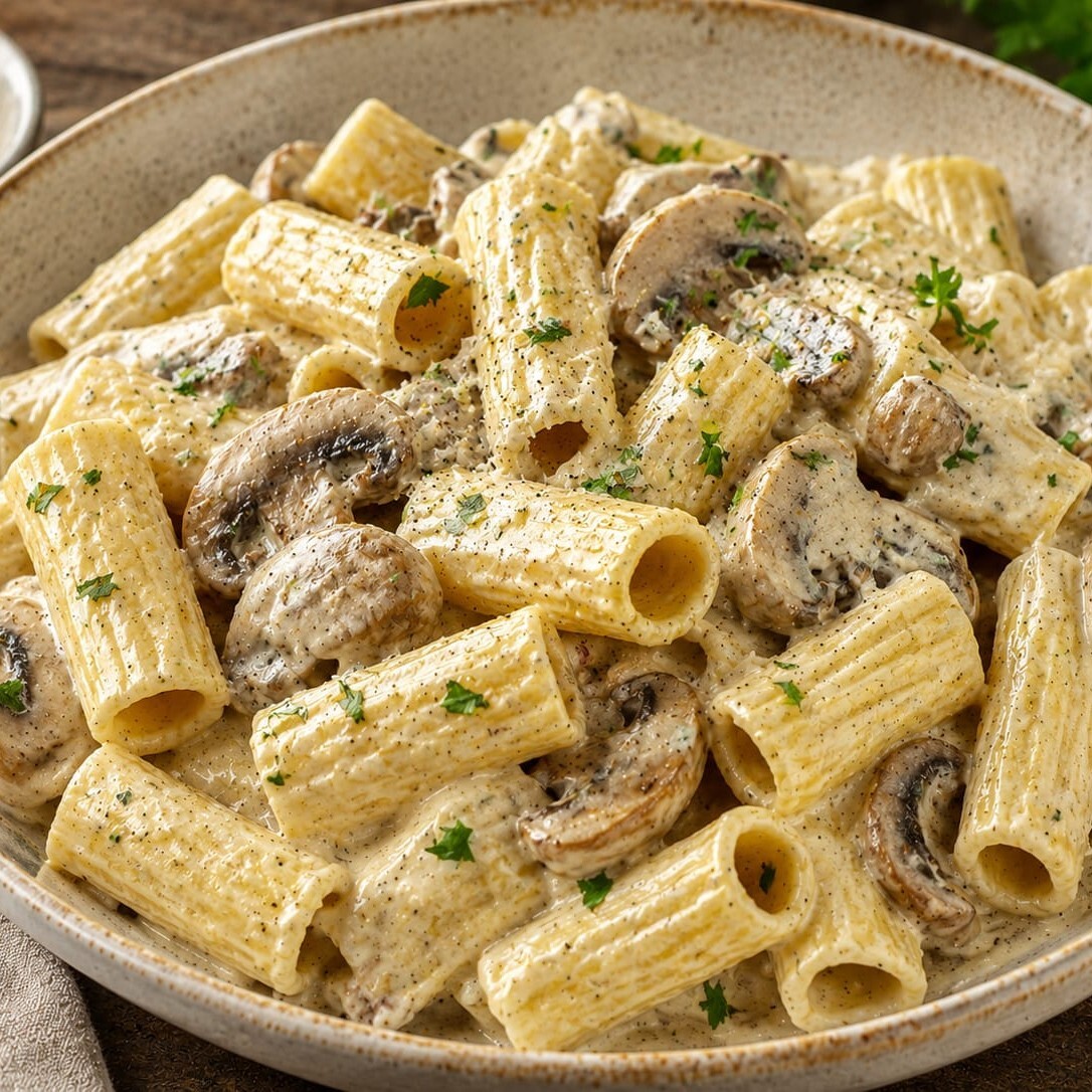 Tavuklu Kremalı Mantarlı Tortelloni