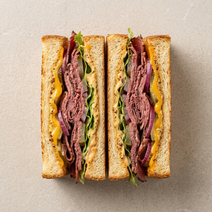 Pastrami Club Sandviç