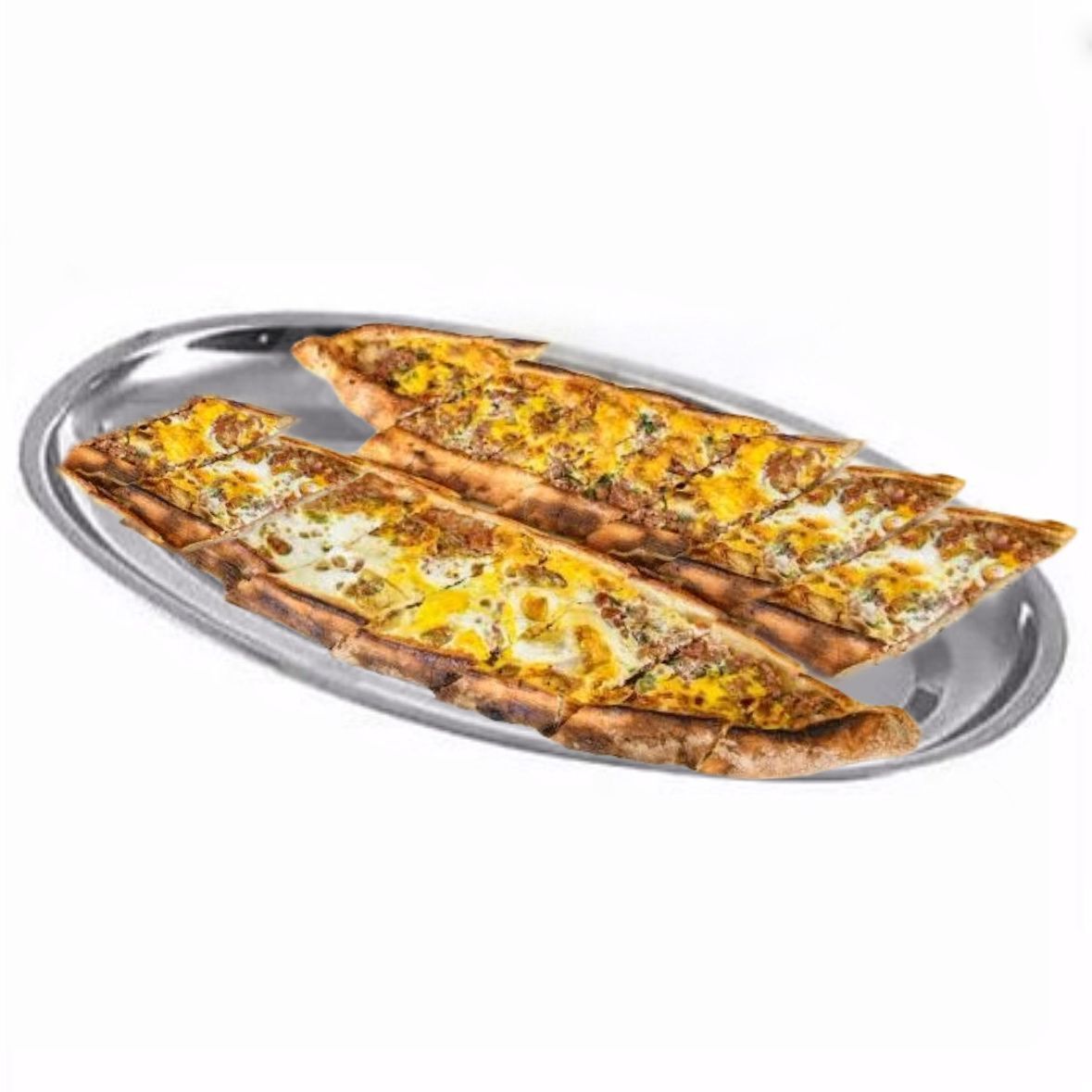 Kavurmalı Kaşarlı Yumurtalı Pide