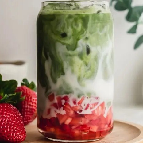 Iced Strawberry Matcha