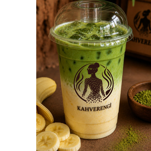 Iced Banana Matcha Latte (Collagene)
