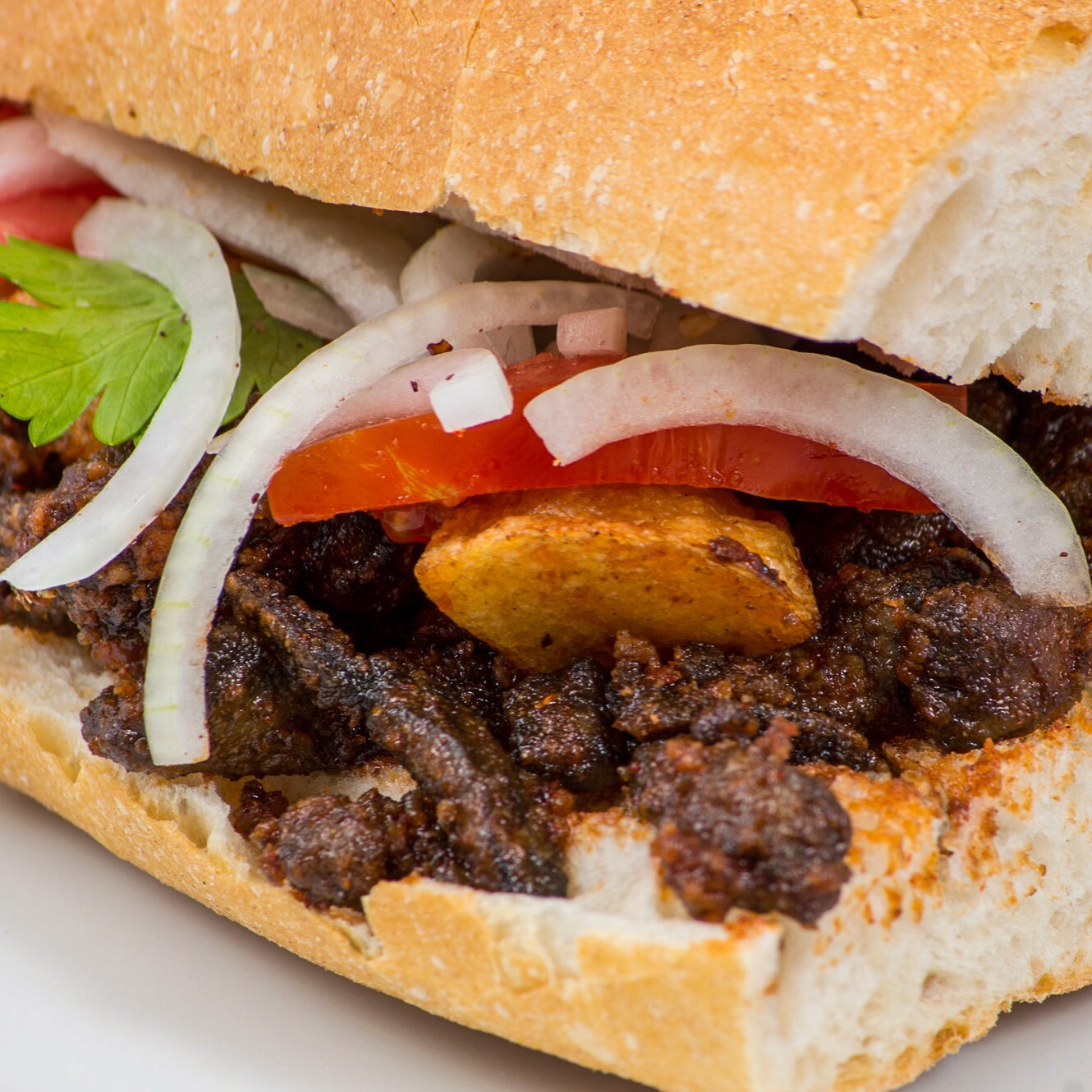 Yarım Ekmek Arası Ciğer Kavurma