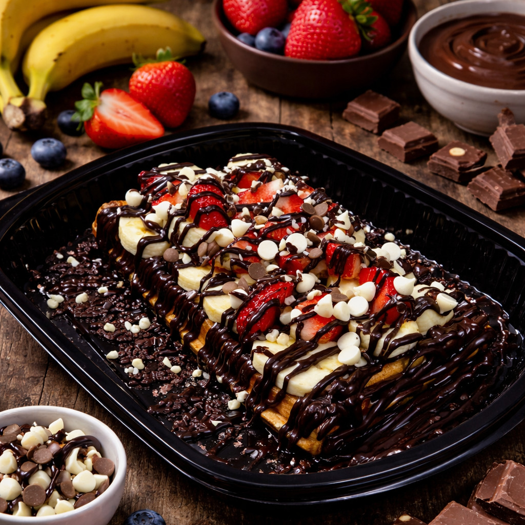 Bitter Çikolatalı Waffle