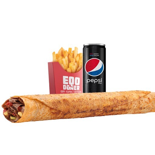 Mega Doy Eqo Dürüm Menü (Et Döner)