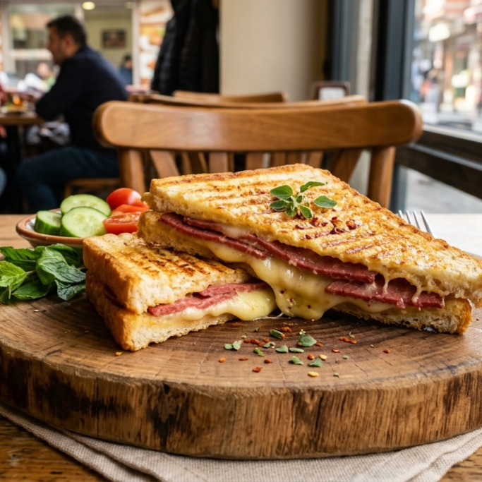 Salam Kaşarlı Tost