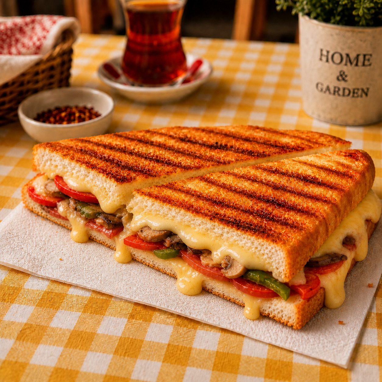Sebzeli Tost