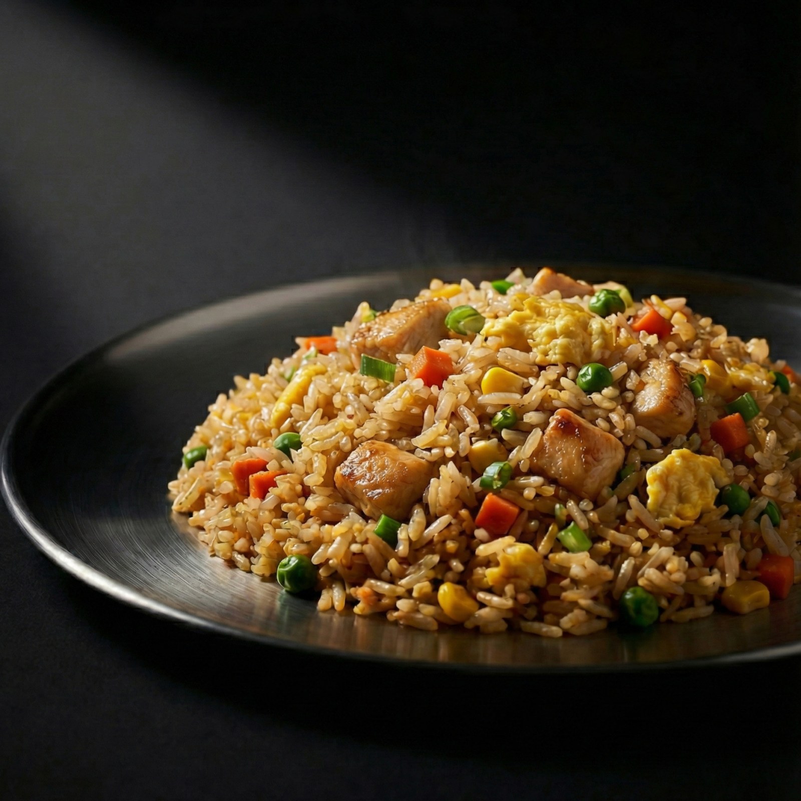 Çin Usulü Tavuklu Yumurtalı Pilav