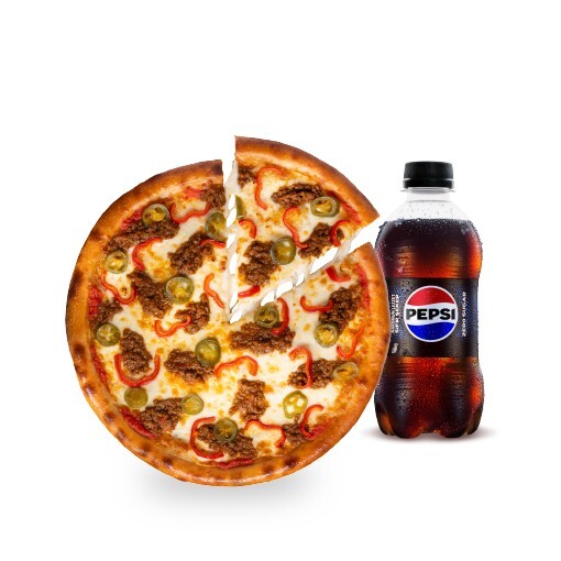 Orta Boy Pizza + İçecek