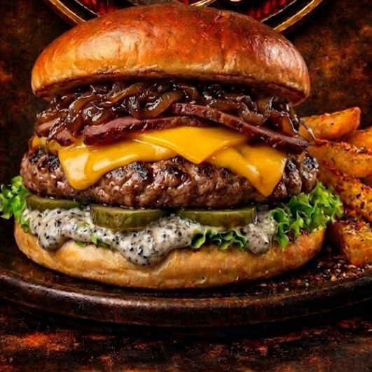 Pastırmalı Dana Burger