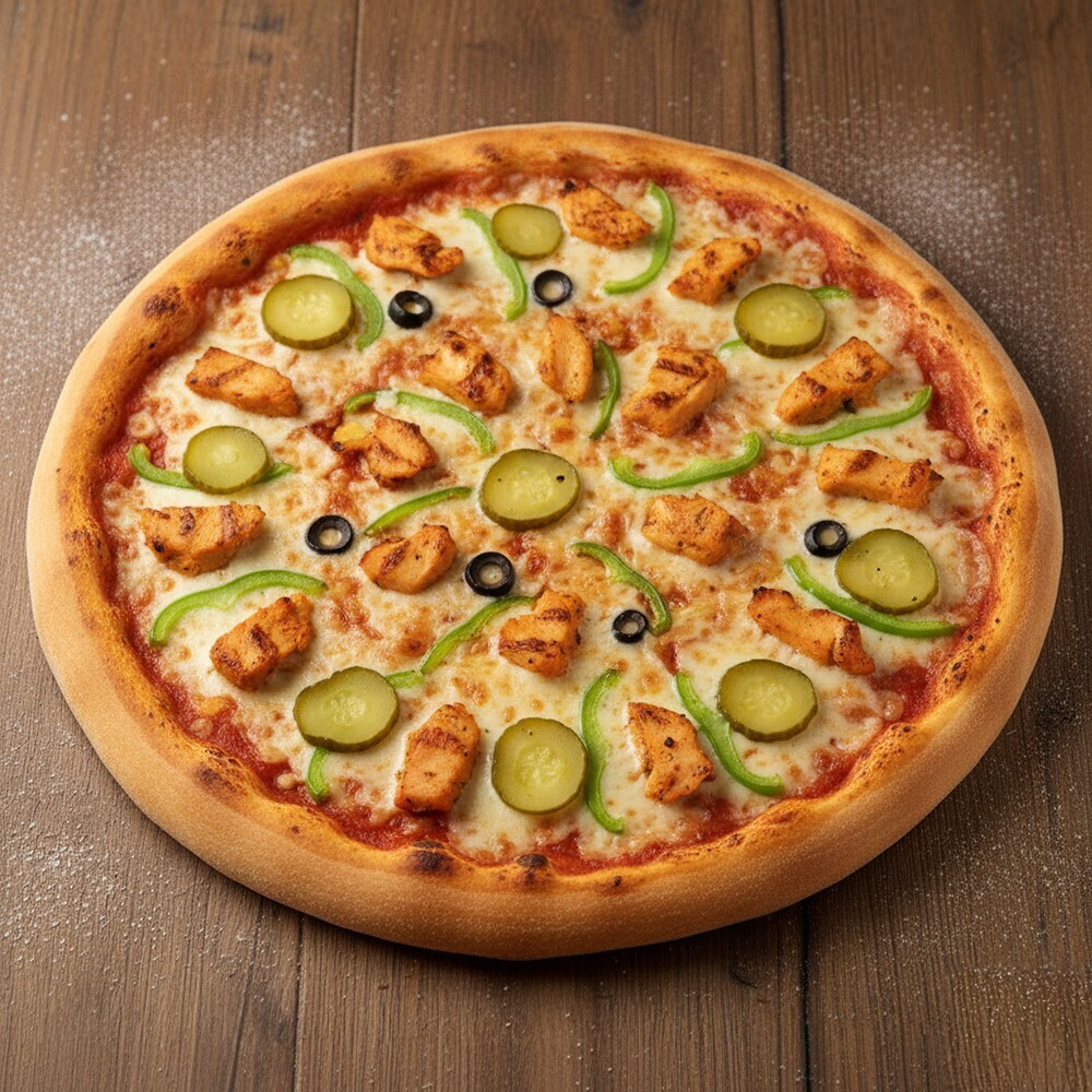 Büyük Boy Tavuklu Pizza