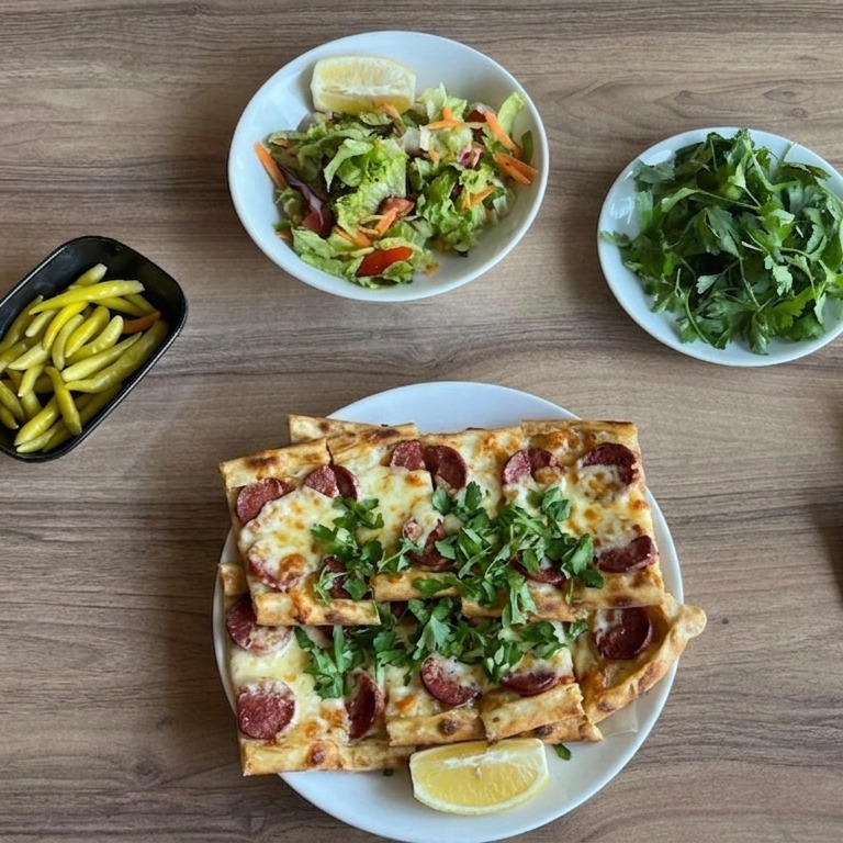Sucuklu Kaşarlı Pide