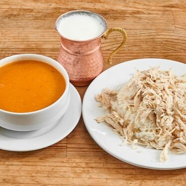 Pilav üstü Nohutlu Tavuk + Çorba + Ayran