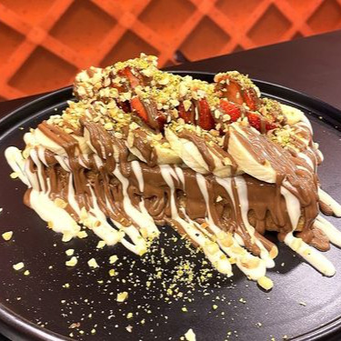 Sütlü & Beyaz Çikolatalı Waffle