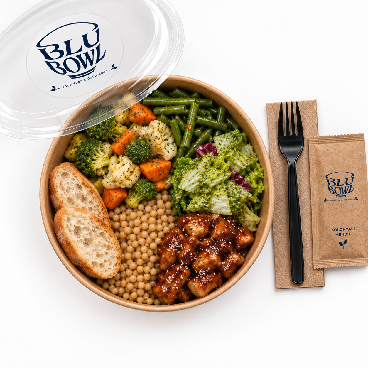 BBQ Cheddar Soslu Tavuk Bowl