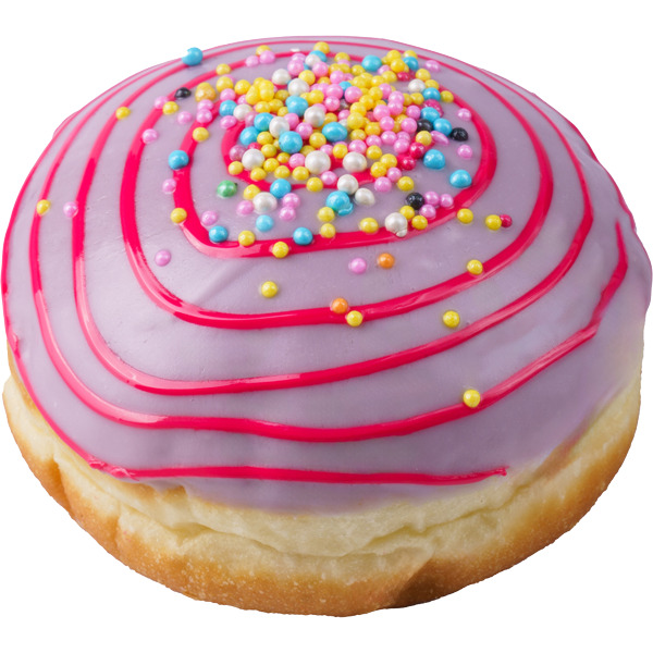 Purple White Donut