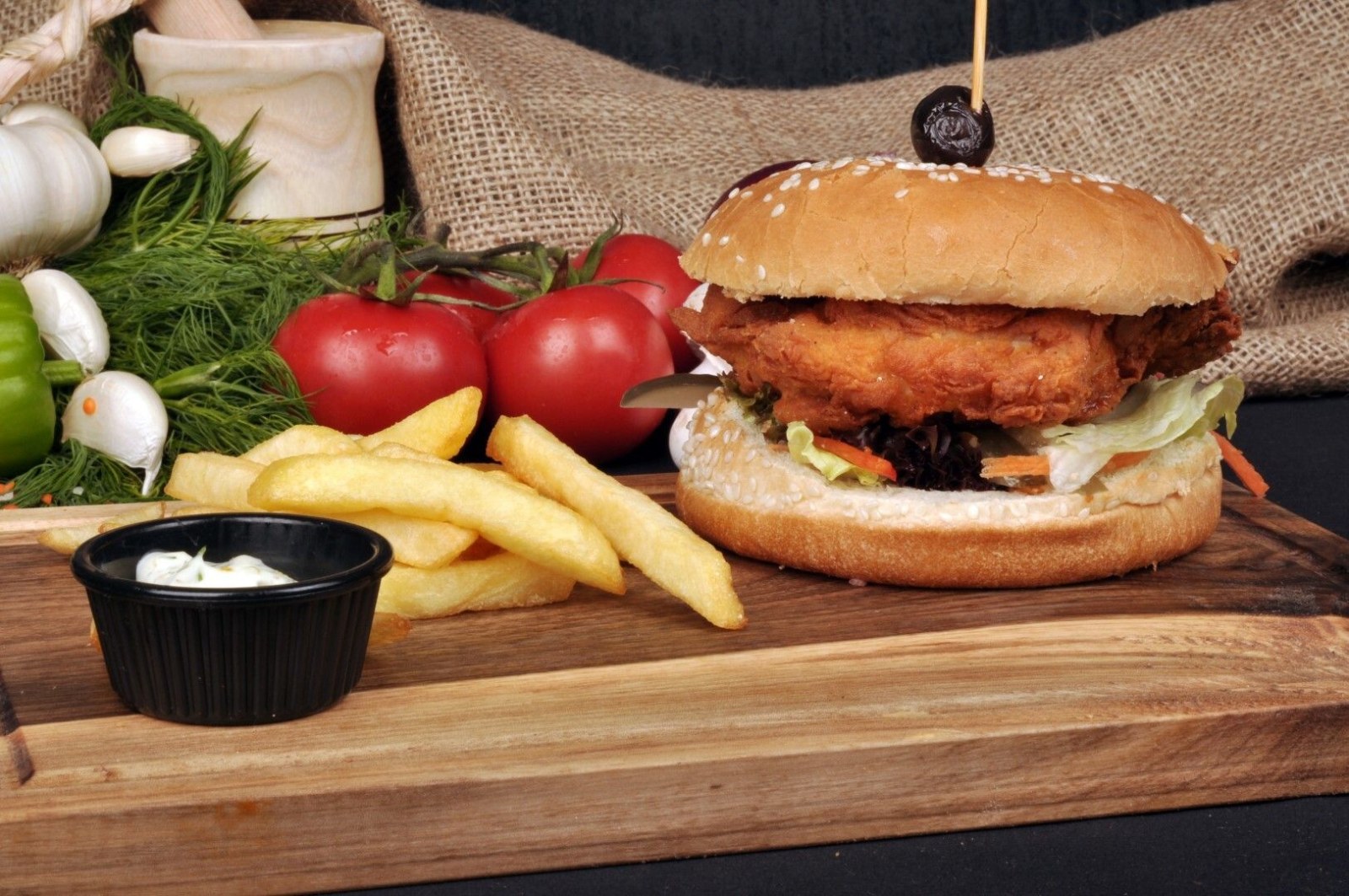 Çıtır Tavuk Burger
