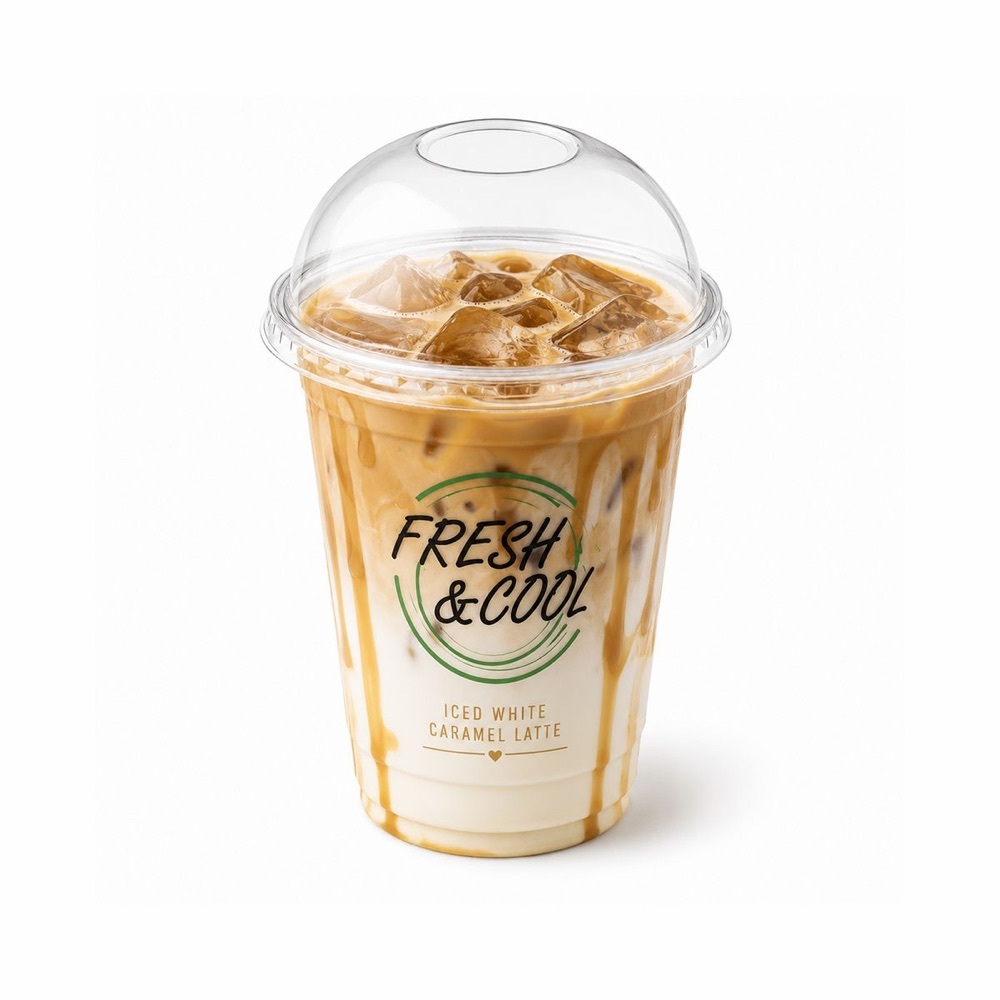 Iced White Caramel Latte