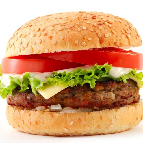 Cheeseburger + patates tava , meşrubat