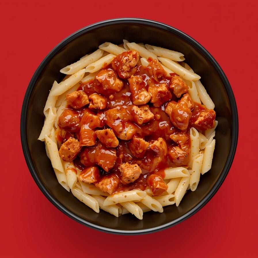 Barbekü Soslu Tavuklu Makarna