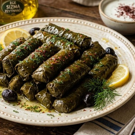 Zeytinyağlı Dolma (1 kg) DONUK VE ÇİĞ ŞEKİLDE GÖNDERİM YAPILIR.