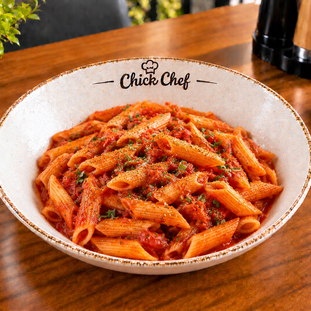 Chef'in Mutfağından Domates Soslu Penne Makarna