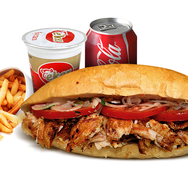 Tavuk Döner Yarım Menü + Patates