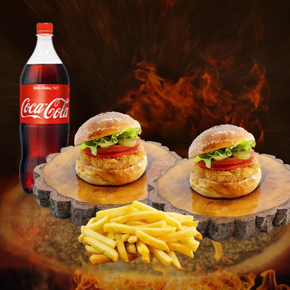 2'li Tavuk Burger Menü