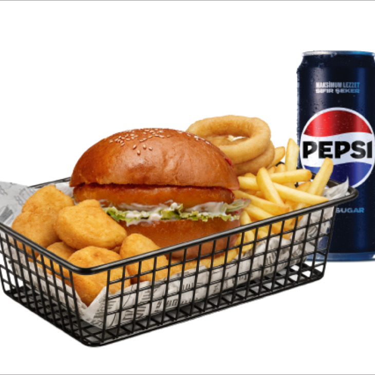 Doymix Chicken Burger Menü