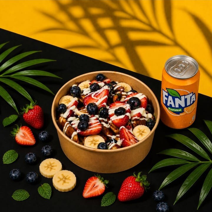 Waffle Bowl Kova Günlük Taze Bol Meyveli 330 Ml Fanta