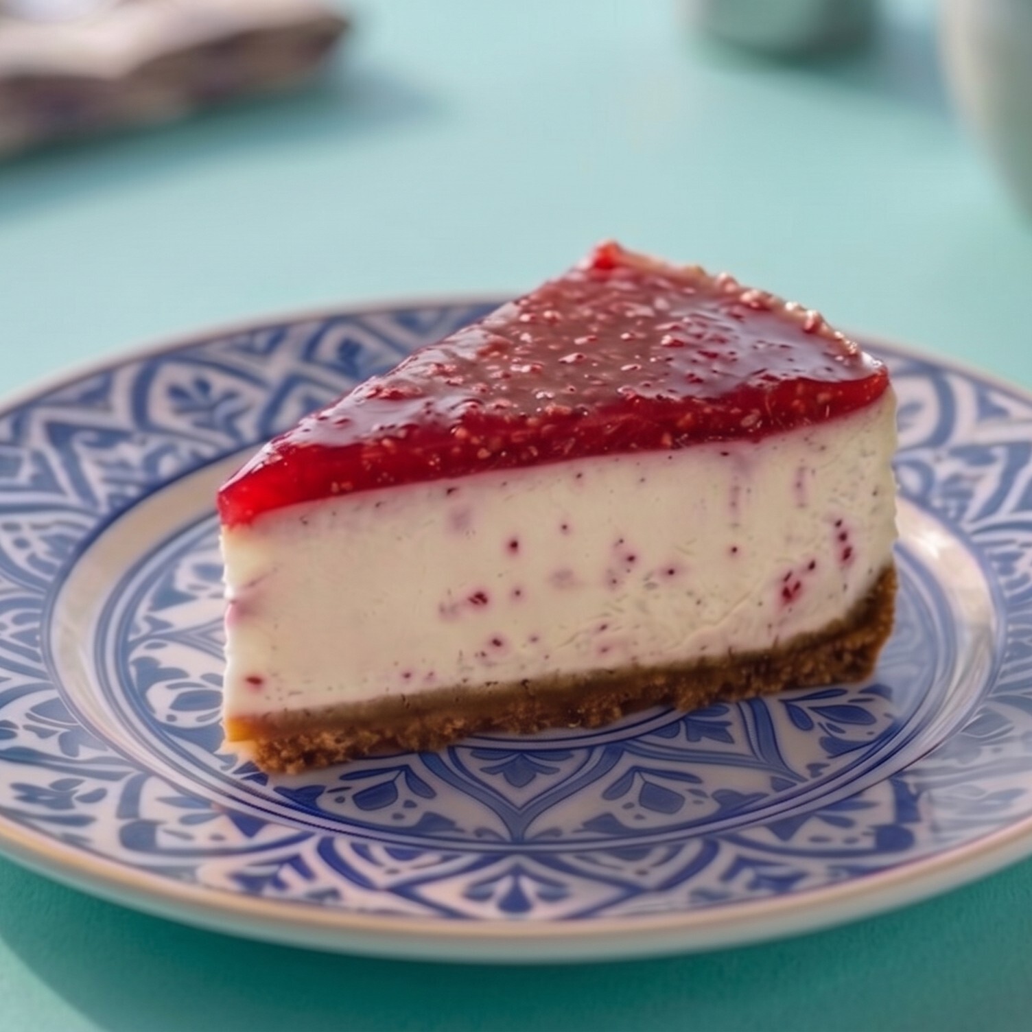 Frambuazlı Cheesecake Dilim