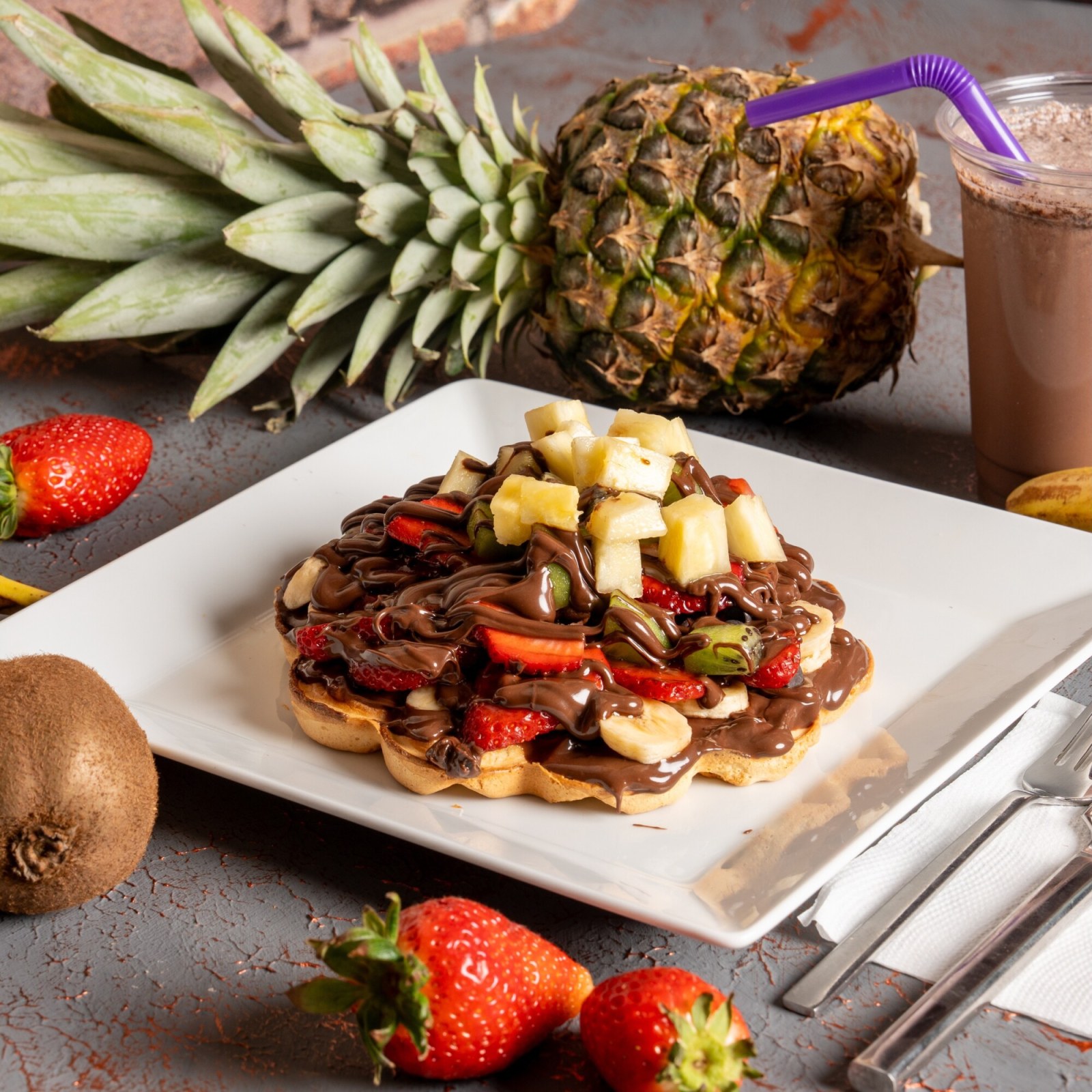 Waffle Shake Menü