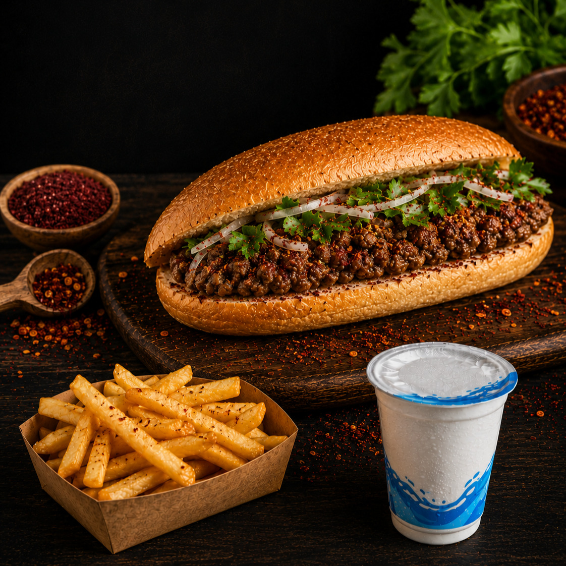 Kıyma Ekmek Menü