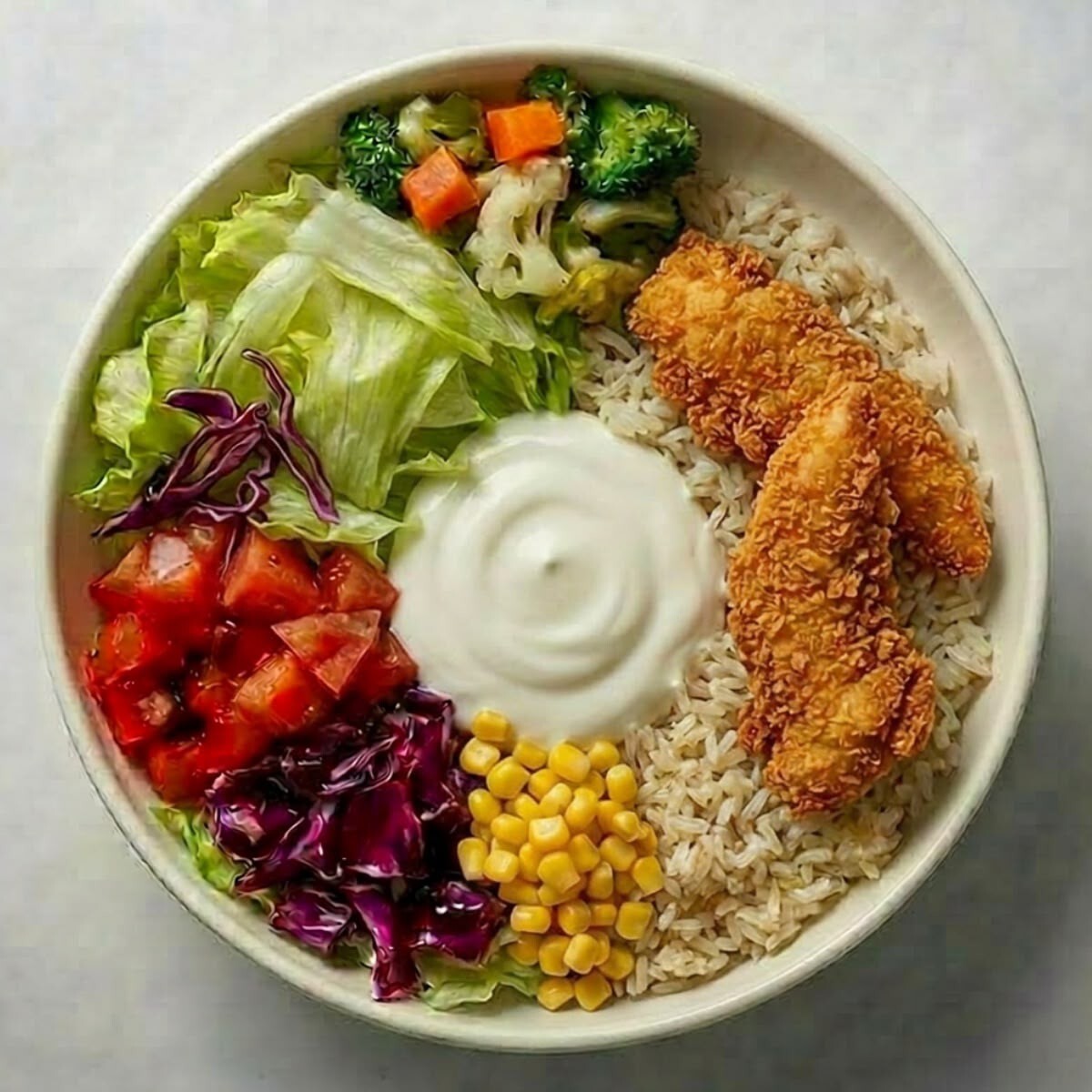 Çıtır Tavuklu Bowl